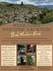 Week-Long Western Stay at Black Mountain Ranch!