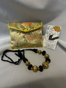 Gold and Black Necklace