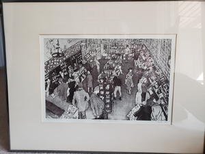 Artwork by Toti, titled "Mike's News Stand"