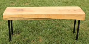 Item #088 Live Edge Maple Bench