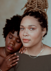 Bead Crescent Earrings