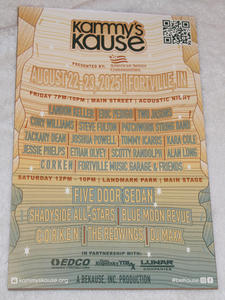 Item #128 Signed KK25 Band Poster