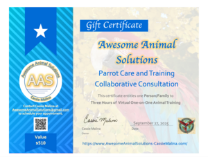 Amazing Animal Solutions Gift Certificate