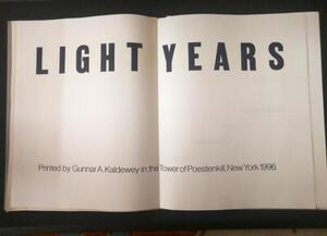 "Light Years" Art Book by Gunnar A. Kaldeway