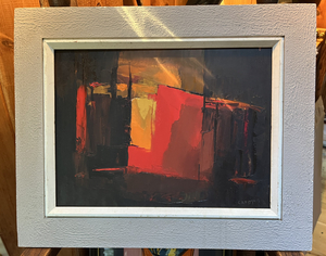 Abstract Painting Signed by Lewis Scott Croft