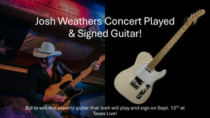 Josh Weathers Played + Signed Guitar