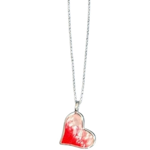 DUNE JEWELRY "Tilted Heart" Necklace