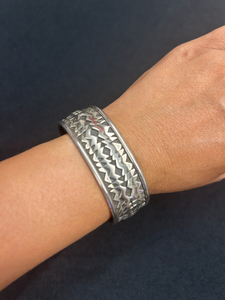 Tribal Woman’s Silver Cuff Bracelet