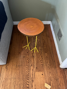 Handcrafted Indoor Plant Stand w/Yellow Bird Feet