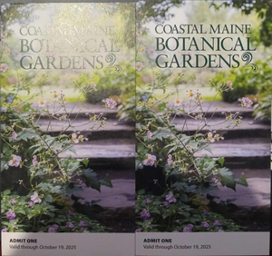 2 Guest Passes Coastal Maine Botanical Gardens