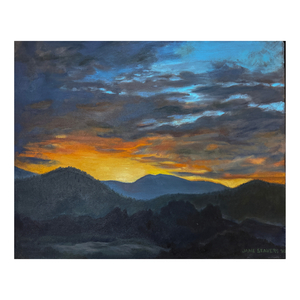 Sunset Over Bear Mountain by Jane Seavers