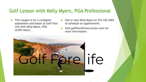 Golf Lessons with Kelly Myers, PGA Professional