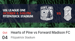 Hearts of Pine Tickets - Oct. 4th - SOLD OUT GAME