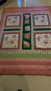 120 Hand-Made Quilt 4.5’ X 5’