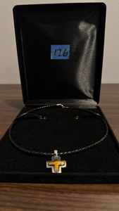 126 James Avery Leather Cord & Cross