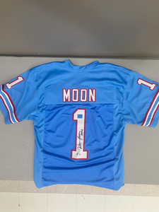151 Warren Moon HOF Houston Oilers Signed Jersey