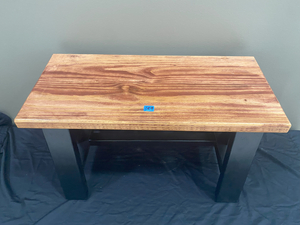 159 Wooden Bench with Crosses on Ends
