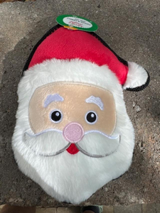 Merry & Bright Santa Squeaker Dog Toy