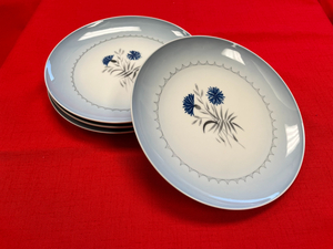 #094 B&G Blue Cornflower Lunch Plates (1 of 2)