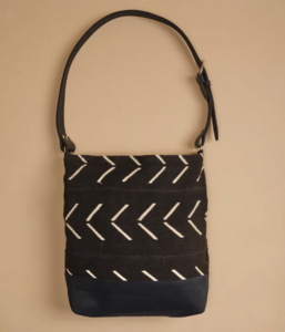 Jenna Bee - Black Arrows Mudcloth Tote Bage