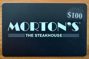 $100 Morton's The Steakhouse Gift Card