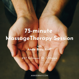 A 75-minute massage therapy session