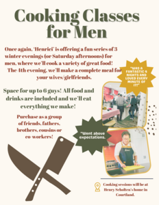 Men's Cooking Class - Lot #710