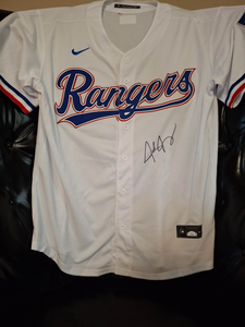 Josh Jung Autographed Texas Rangers Jersey