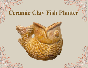 Fish Ceramic Planter