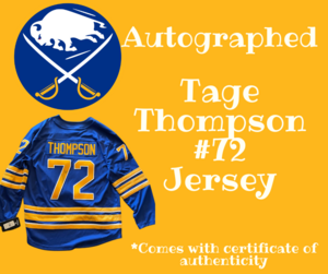 Autographed Buffalo Sabres Tage Thompson Jersey
