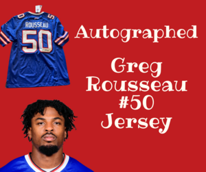 Autographed Greg Rousseau Jersey
