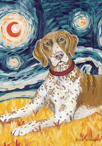 050: German Shorthaired Pointer Dog Flag