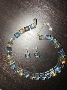 Radiant Crystal Necklace and Earrings