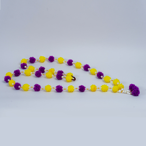 Guru Purnima 2025 Garland - Yellow Violet
