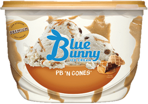 Blue Bunny PB 'N Cones