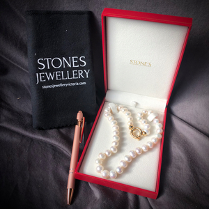 Stones Jewellery Genuine Pearl Necklace