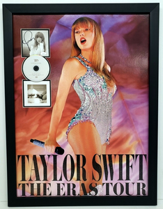 Taylor Swift Signed Tortured Poets Dept Framed CD