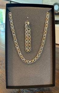 One-of-a-kind Hand Crafted Necklace and Bracelet