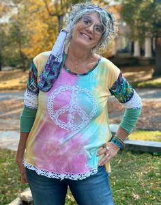 Ringo Top- Peace Lace - S