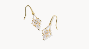 Kendra Scott Abbie Gold Crystal Drop Earrings