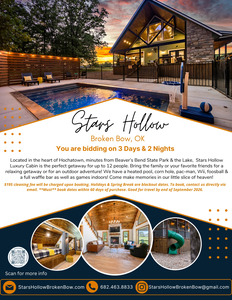 Get-a-way to Stars Hollow Broken Bow (Sleeps 12)