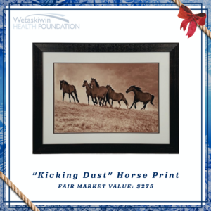 "Kicking Dust" Horse Print