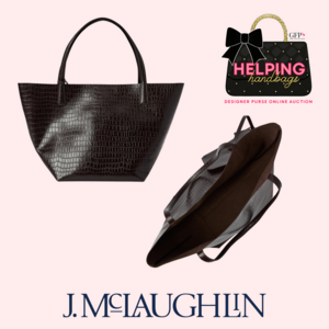 J. McLaughlin: Vika Leather Tote in Crocodile