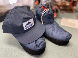 Winter Booties (Men's 8-10) and Snapback Hat