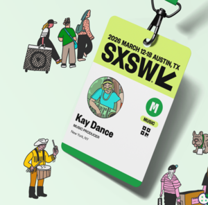 Pair of SXSW 2026 Music Badges