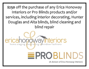 $250 off at Erica Honoway Interiors
