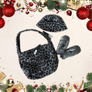 Lyla + Luxe Matching Purse and Hat set with Mitts