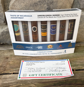 Taste of Nicaragua 7 Cigar Sampler + Gift Card