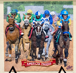 Wooden American Pharoah Plaque - Hand Painted!