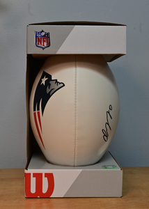 Patriots Christian Gonzalez Autographed Football